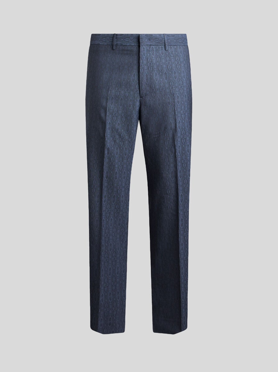 WOOL JACQUARD TROUSERS | Jacquard Trousers | ETRO
