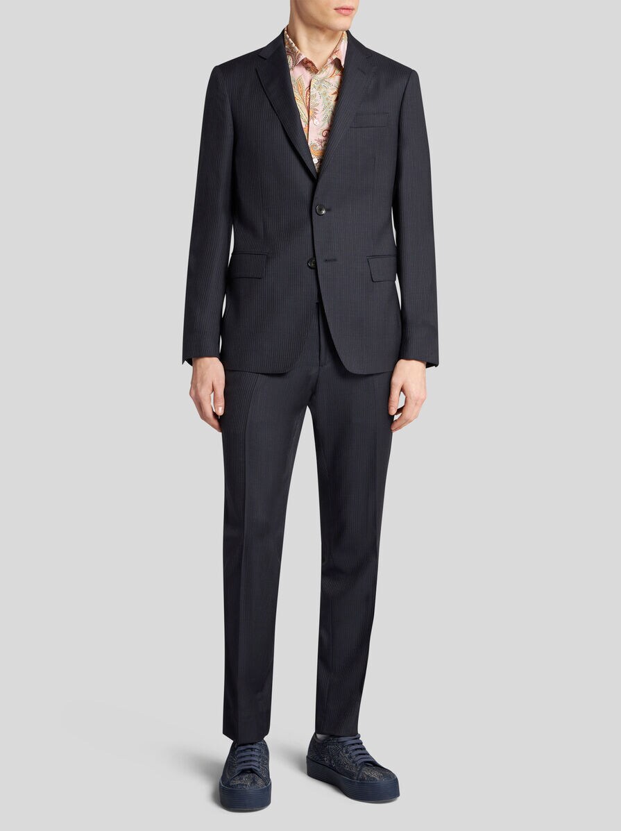 ETRO / スーツ/--/ウール/ブラック ウール スーツ | エトロ