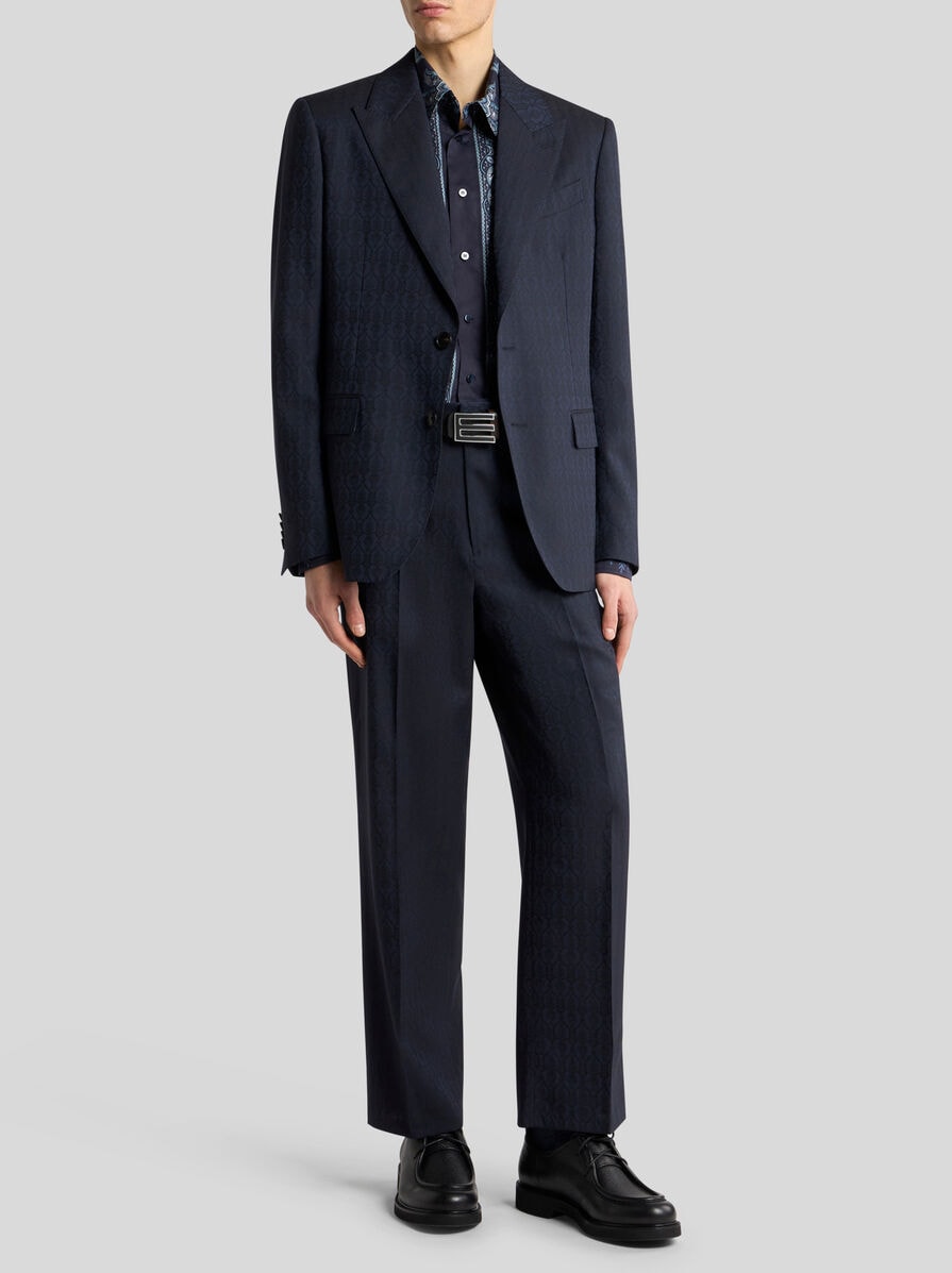 パンツ Etro Tailored Pants ETRO Paisley-print metallic fil coupé silk-blend wide-leg