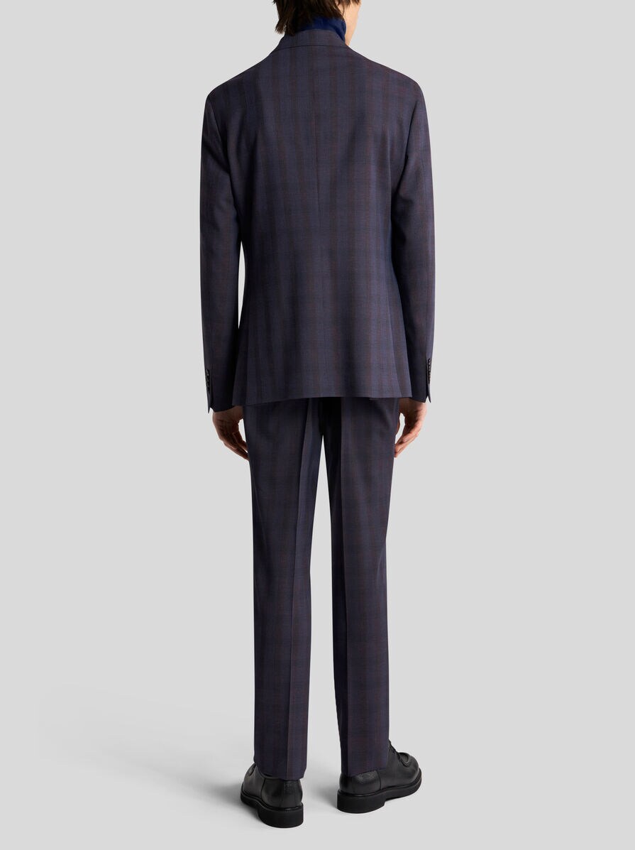ウールブレンド チェック スーツ | エトロ