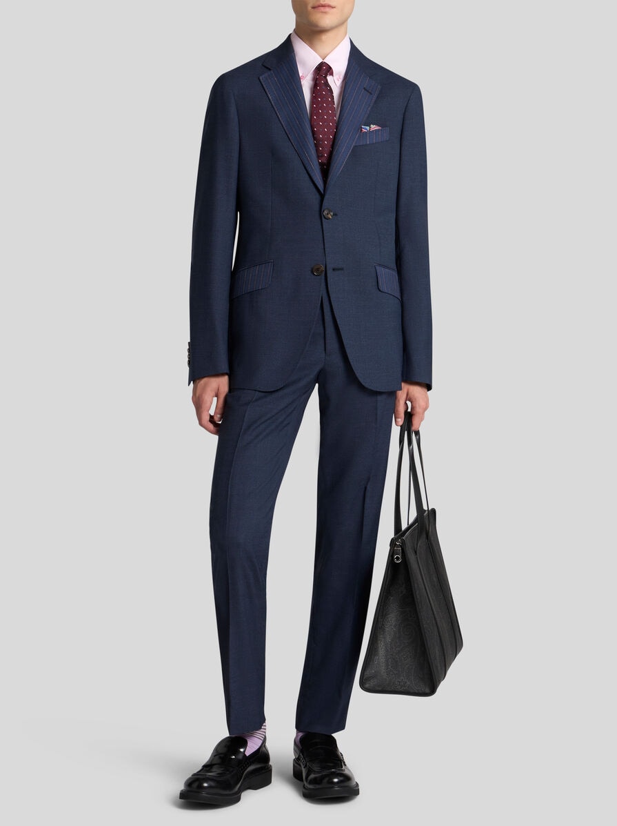 ETRO エトロ　スーツ　セットアップ　カシミヤ混　テーラードジャケット　ダブル 楽天市場】【半額以下】 エトロ ETRO テーラード スーツ 2B
