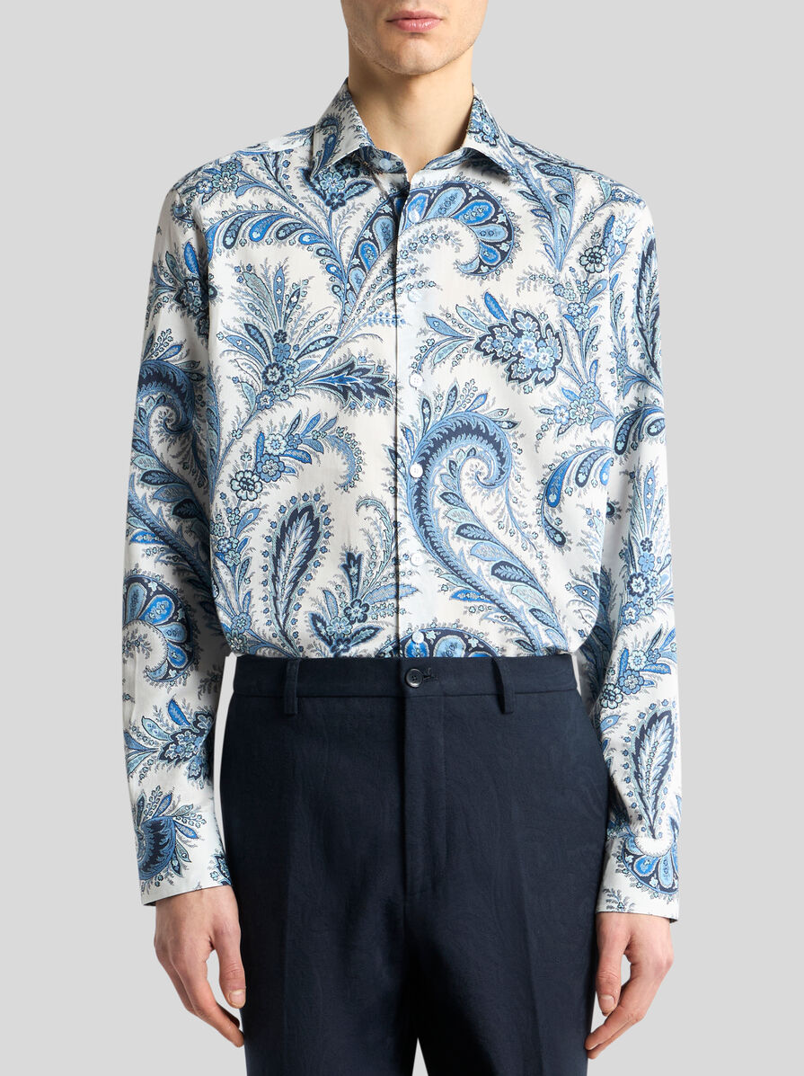 FLORAL PAISLEY COTTON SHIRT | Shirts | ETRO