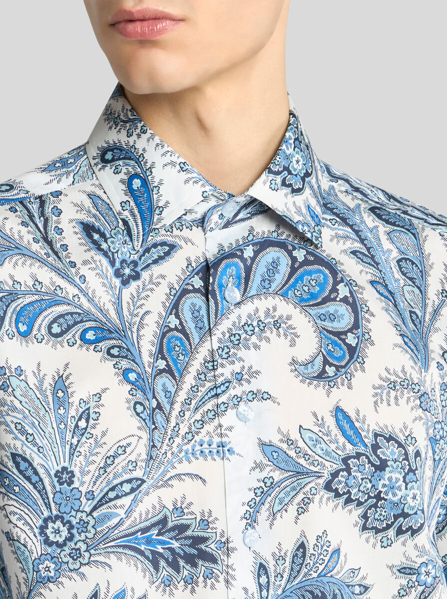 FLORAL PAISLEY COTTON SHIRT | Shirts | ETRO