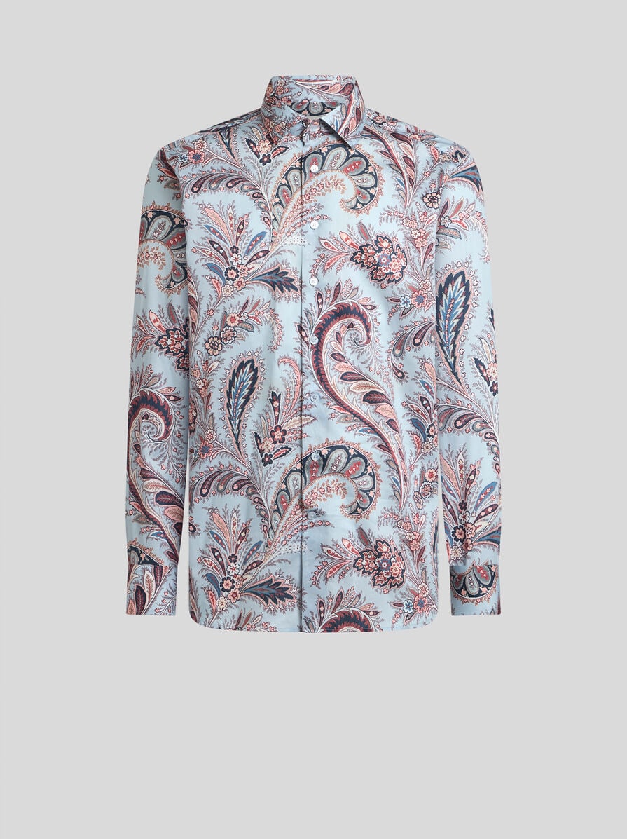 Tシャツ・カットソー ETRO Floral Paisley Cotton shirt (MRIB000199SA5L8 X0883) FLORAL PAISLEY COTTON SHIRT | Shirts | ETRO