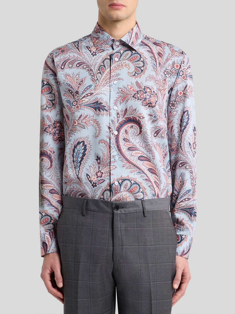 FLORAL PAISLEY COTTON SHIRT | Shirts | ETRO