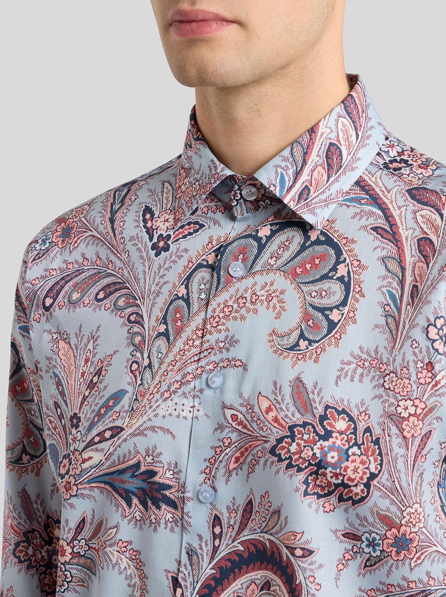 FLORAL PAISLEY COTTON SHIRT | Shirts | ETRO