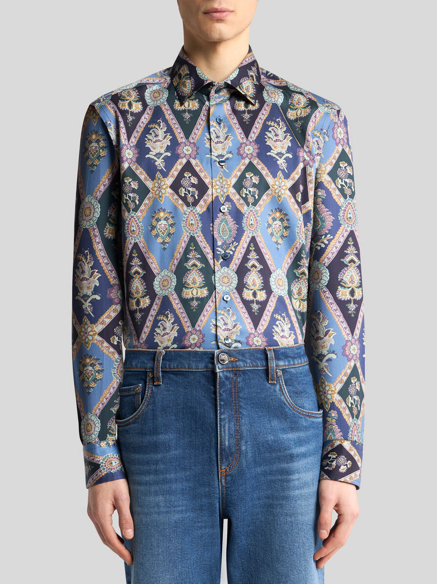 Tシャツ・カットソー ETRO SS24 Printed cotton shirt (MRIC001699SA536 X0820) P00874104.jpg