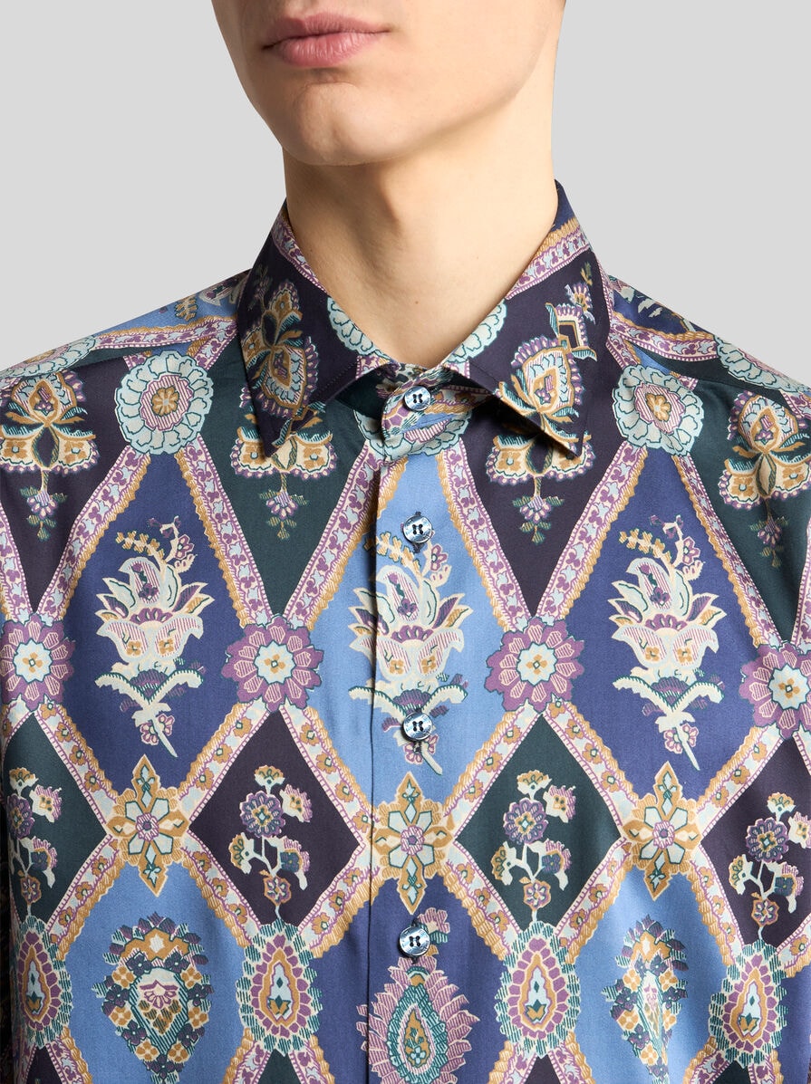 シャツ Etro Printed Cotton Shirt COTTON SHIRT WITH ALL-OVER PRINT | Shirts | ETRO