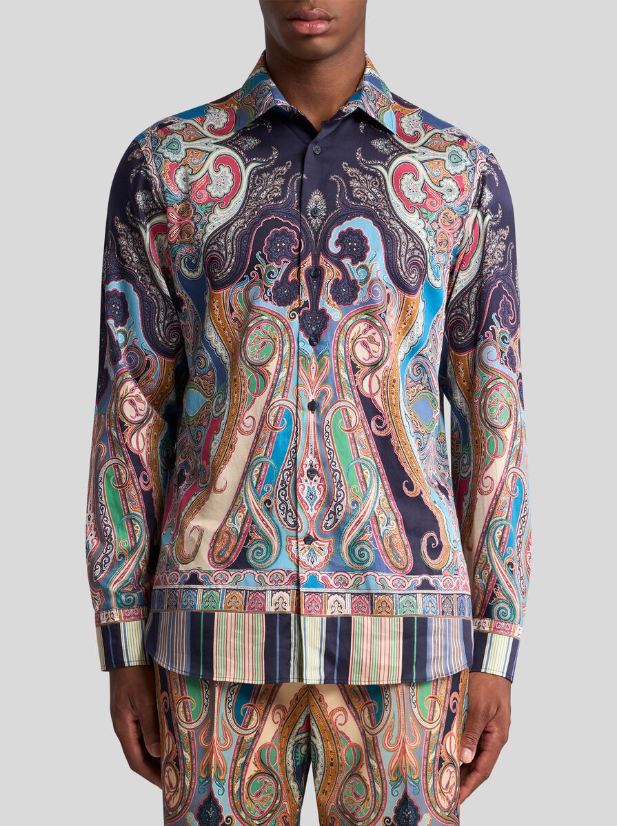 【ETRO】マルチカラー コットン ペイズリー Tシャツ 三越伊勢丹 | ETRO/エトロ_Men通販 | マルチカラー コットン