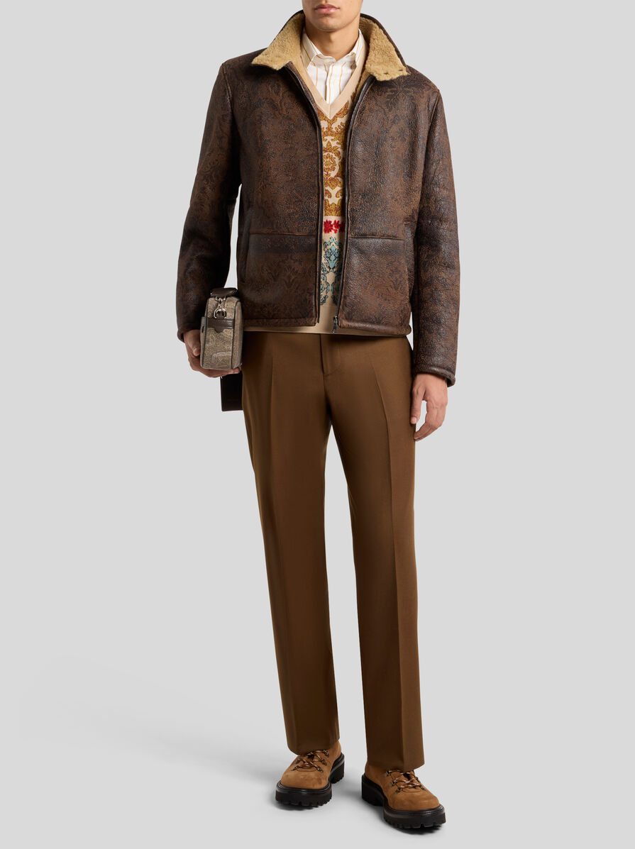 ETRO エトロ 裏ストライプ スイングトップ ジャケット メンズ XL