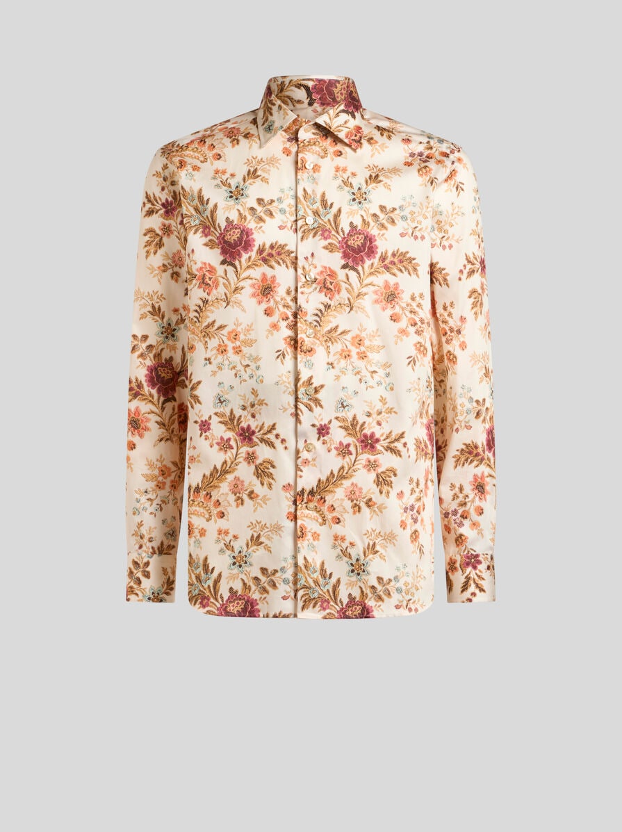 Tシャツ・カットソー ETRO COTTON JERSEY T-SHIRT WITH FLORAL PRINT Men's shirts: jacquard, floral and Paisley prints | ETRO