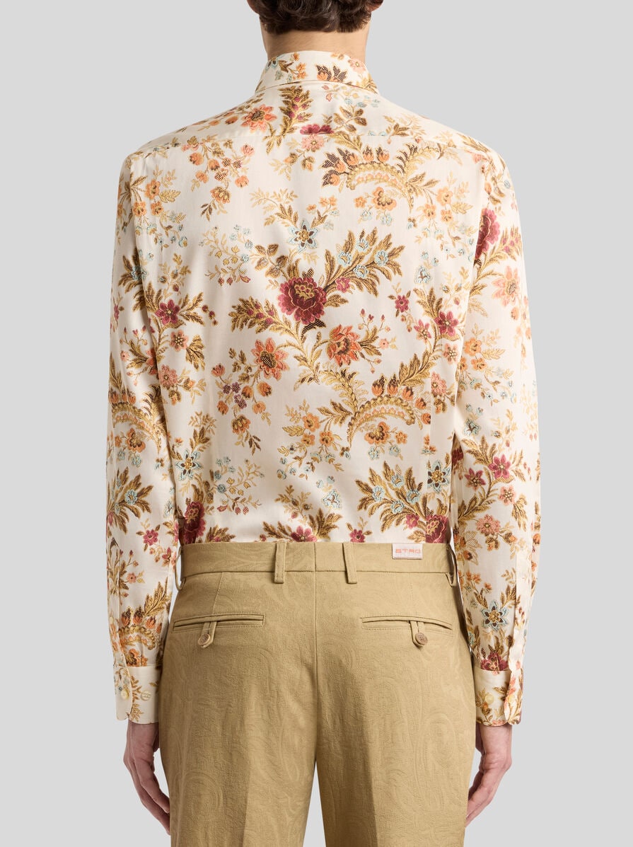 Tシャツ・カットソー ETRO FW24 (MRIB0001 99SA5A6X0880) Etro men's cotton T-shirt with floral print mrma0004aj057