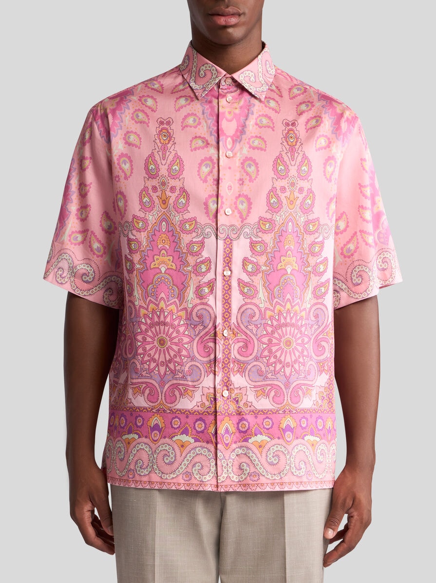 【ETRO】ハーフスリーブ オーバーサイズ シャツ ハーフスリーブ オーバーサイズ シャツ