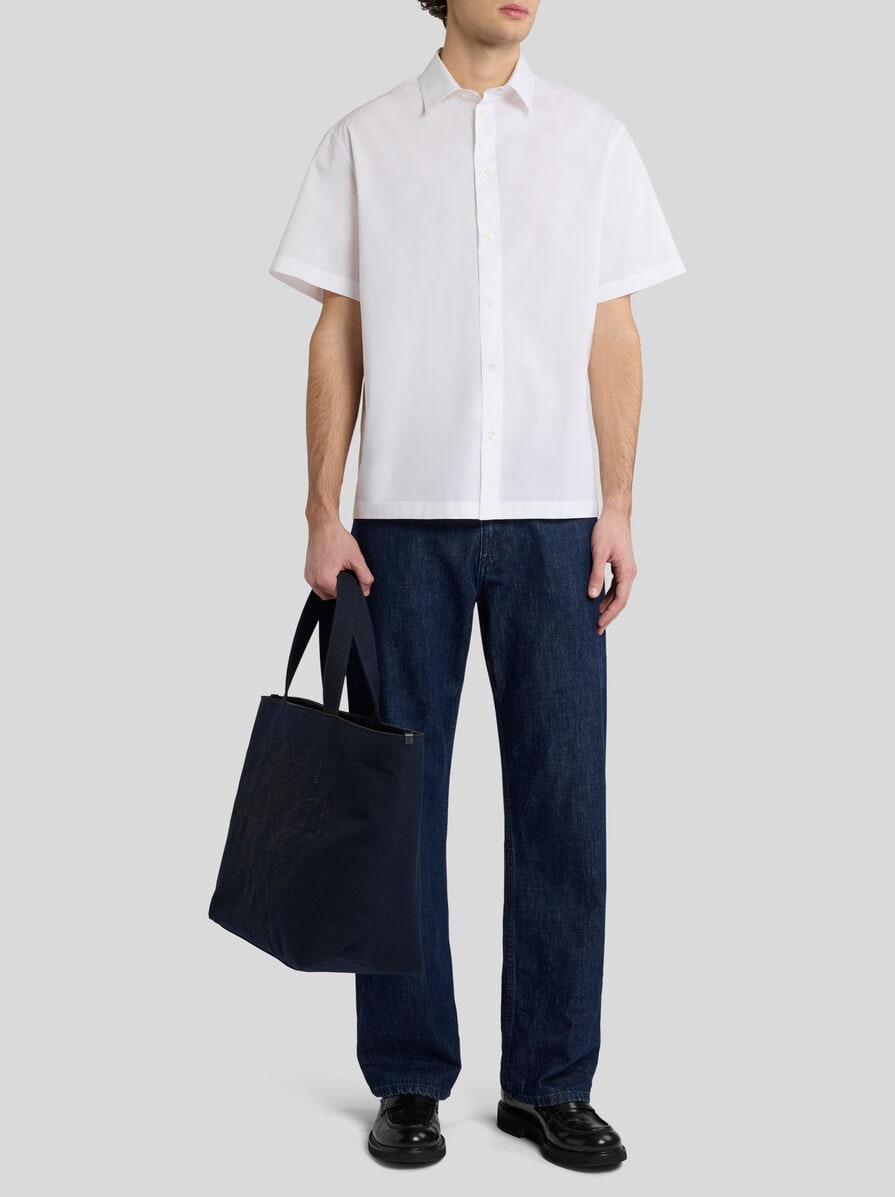 STRETCH COTTON SHIRT WITH OCTOPUS | Shirts | ETRO