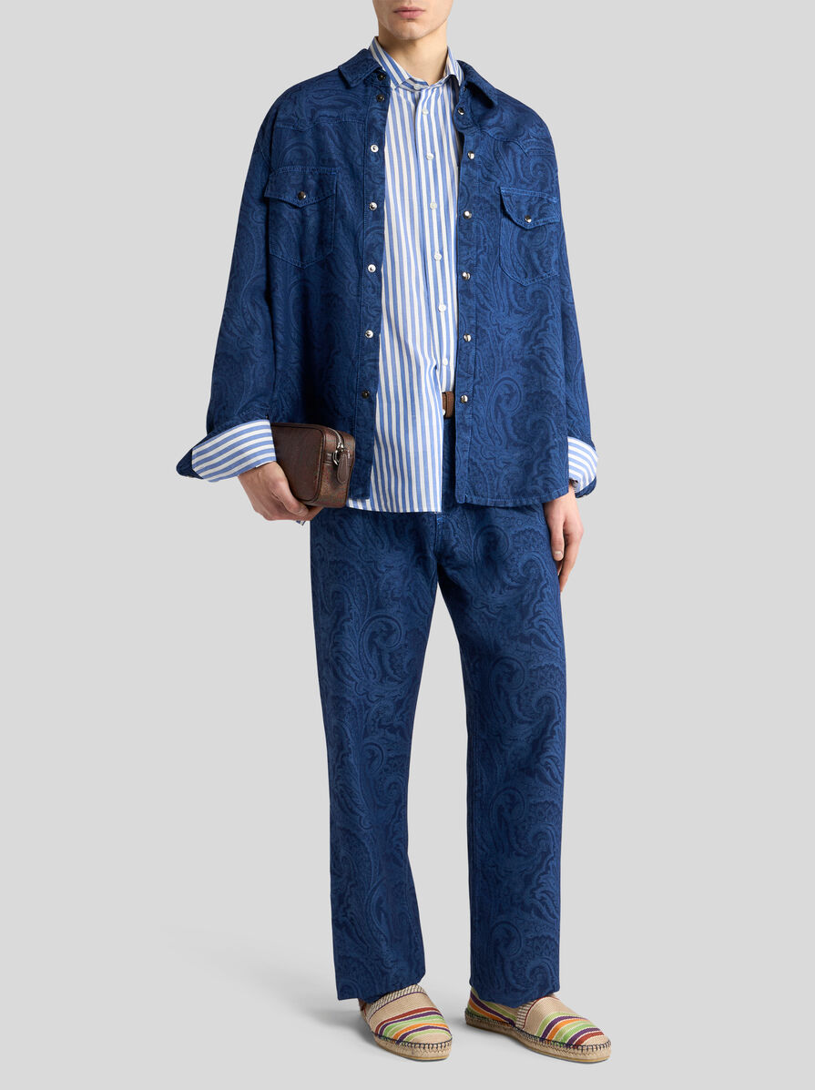 STRIPED SHIRT WITH PEGASO | Shirts | ETRO