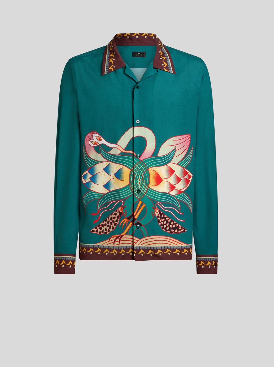 Etro シルクフリルシャツ IT 40 シルクジョーゼット フリルブラウス（シャツ & ブラウス