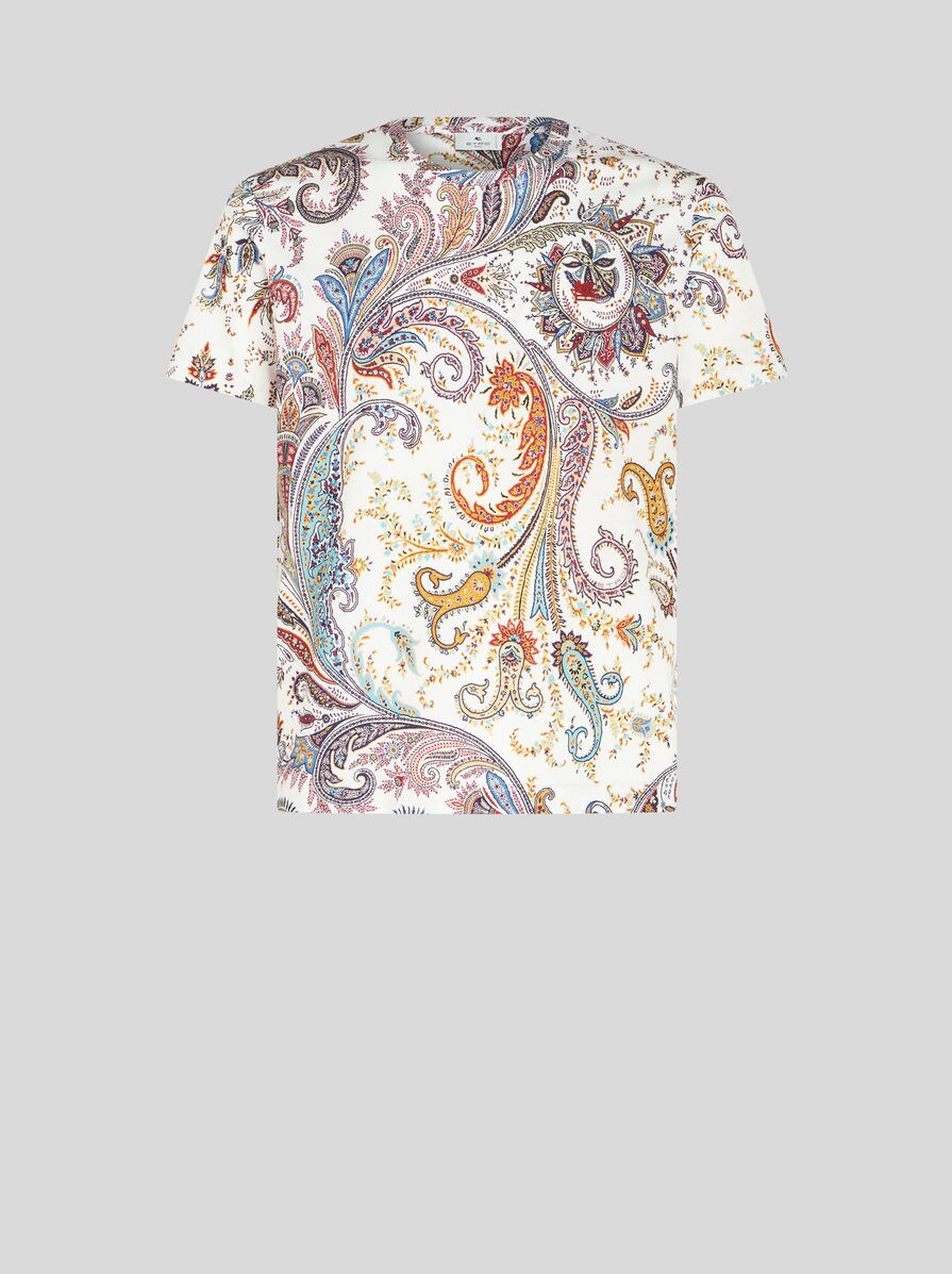 PAISLEY-PRINT T-SHIRT WITH LOGO PAISLEY-PRINT T-SHIRT WITH LOGO