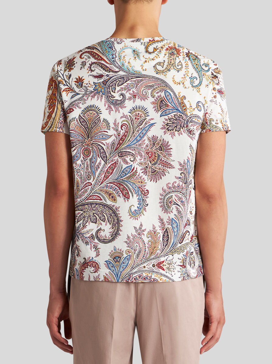 PAISLEY-PRINT T-SHIRT WITH LOGO PAISLEY-PRINT T-SHIRT WITH LOGO