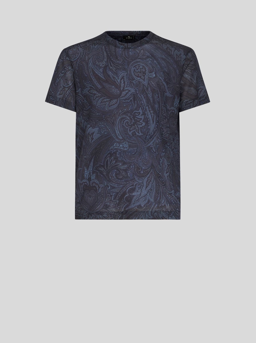 Tシャツ・カットソー ETRO SS25 Paisley print shirt (MRIC005299SP493 X0880) ETRO paisley-print Cotton Shirt | Neutrals | FARFETCH