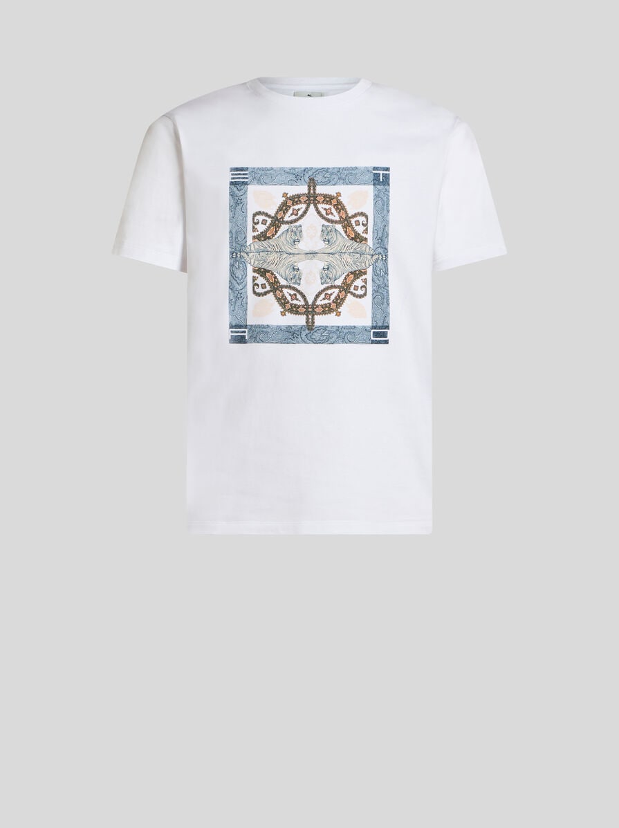 Tシャツ・カットソー ETRO COTTON T-SHIRT WITH PLACED PRINT T-SHIRT WITH PLACED PRINT | T-shirts and Polo Shirts | ETRO