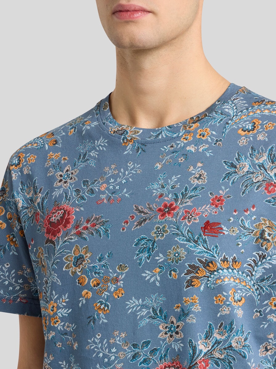 【ETRO】フローラル プリント クルーネック Tシャツ 三越伊勢丹 | ETRO/エトロ_Women通販 | プリント シルクブレンド