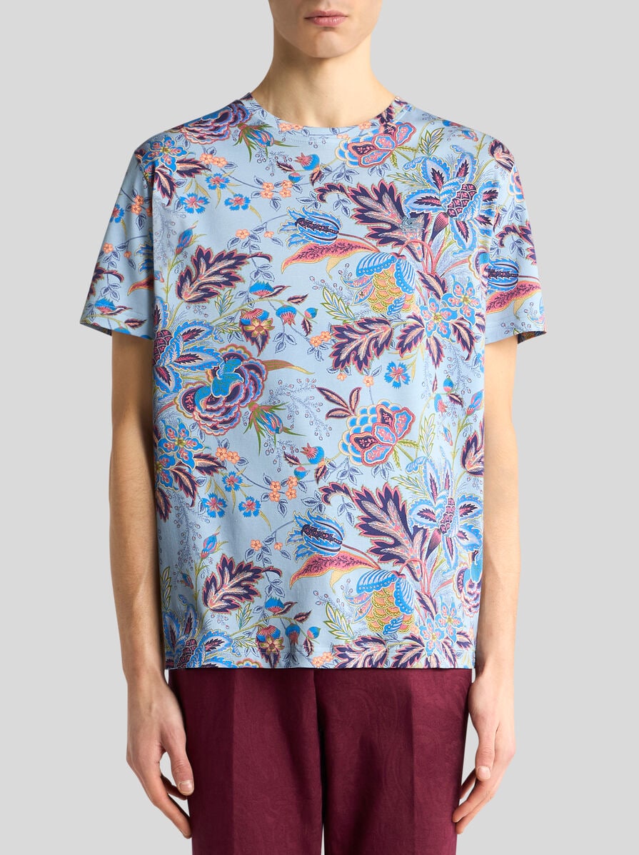 【関税&送料込】Etro Cotton T-Shirt Etro T-shirt With Logo | italist