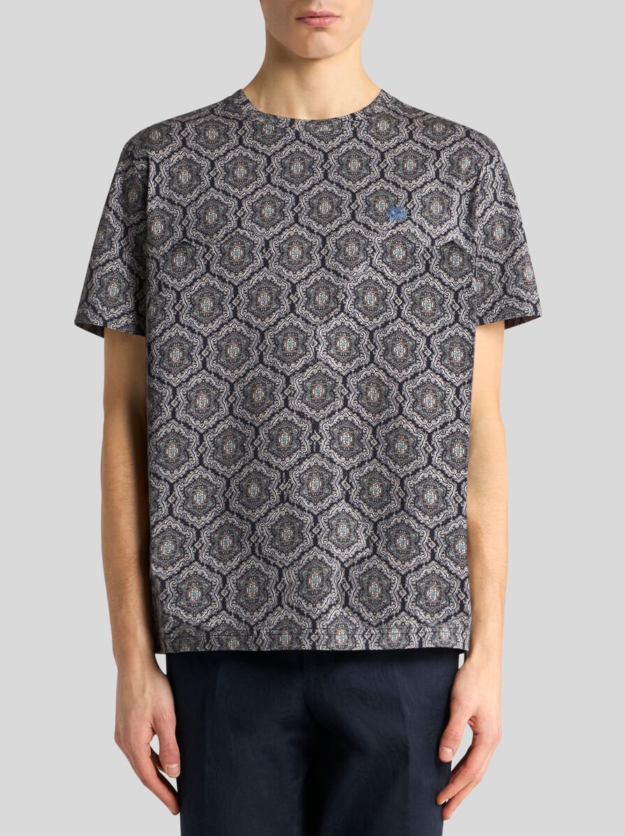 COTTON T-SHIRT WITH PRINT | T-shirt and Sweatshirts | ETRO
