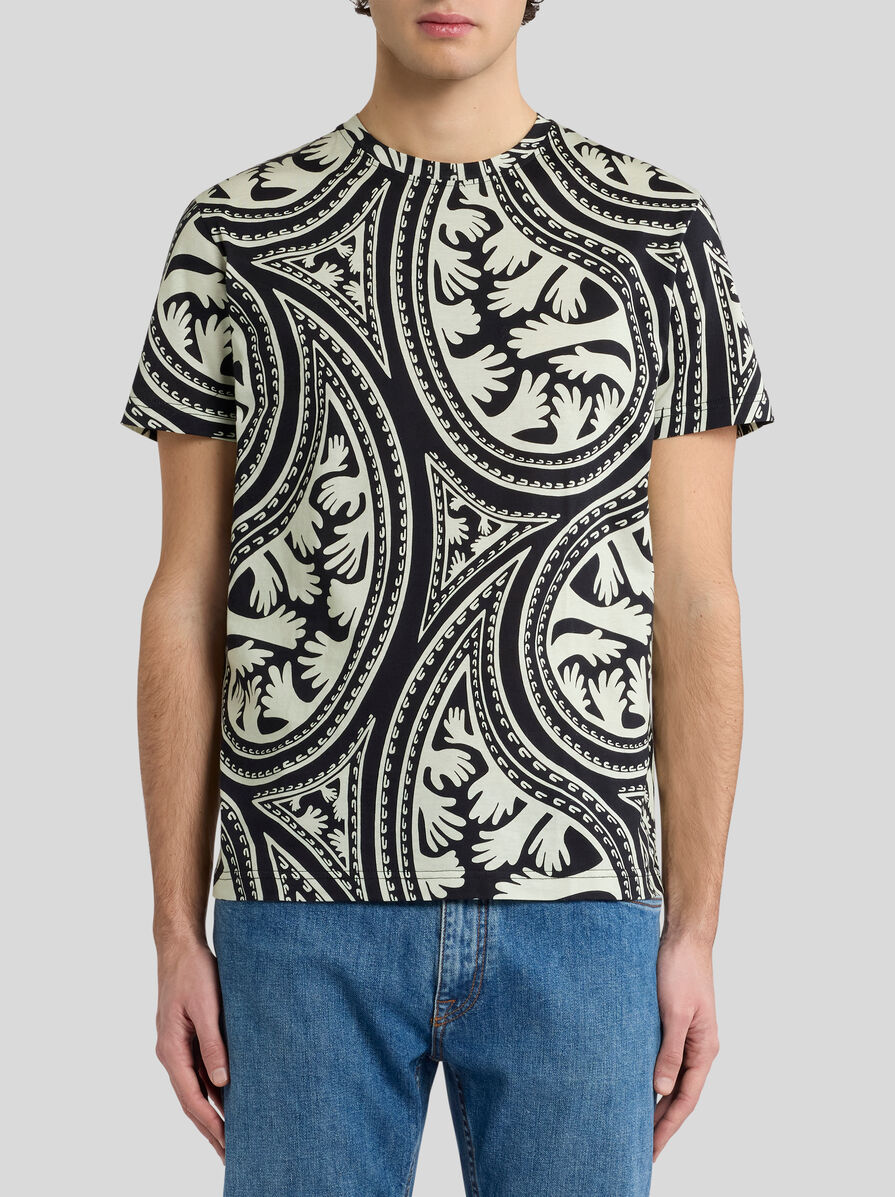 ETRO per Kaito Takahashi ペイズリー コットン Tシャツ | エトロ