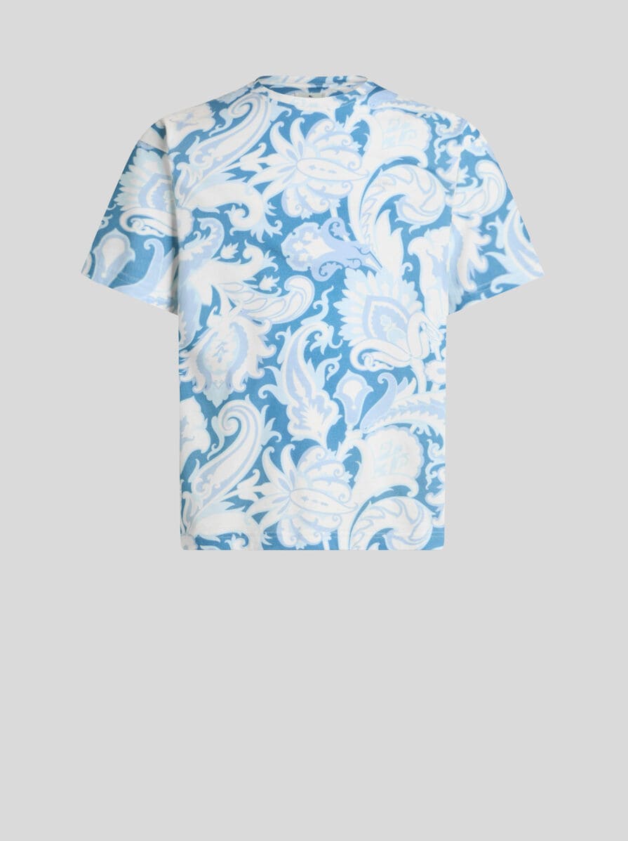 関税込 華やか エトロ Tシャツ フローラルプリント クルーネック フローラル Tシャツ | エトロ