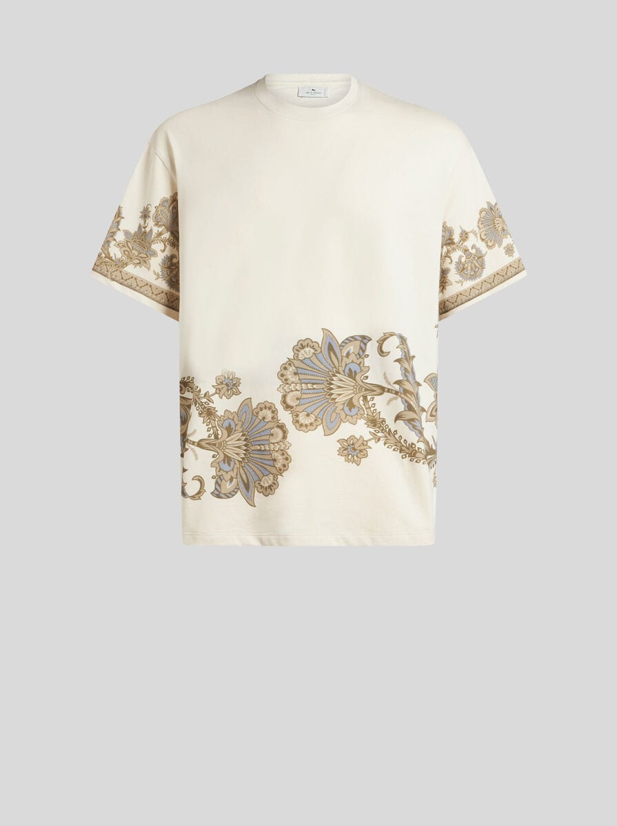 【ETRO】エンジニアード プリント コットン Tシャツ エンジニアードプリント コットン Tシャツ | エトロ