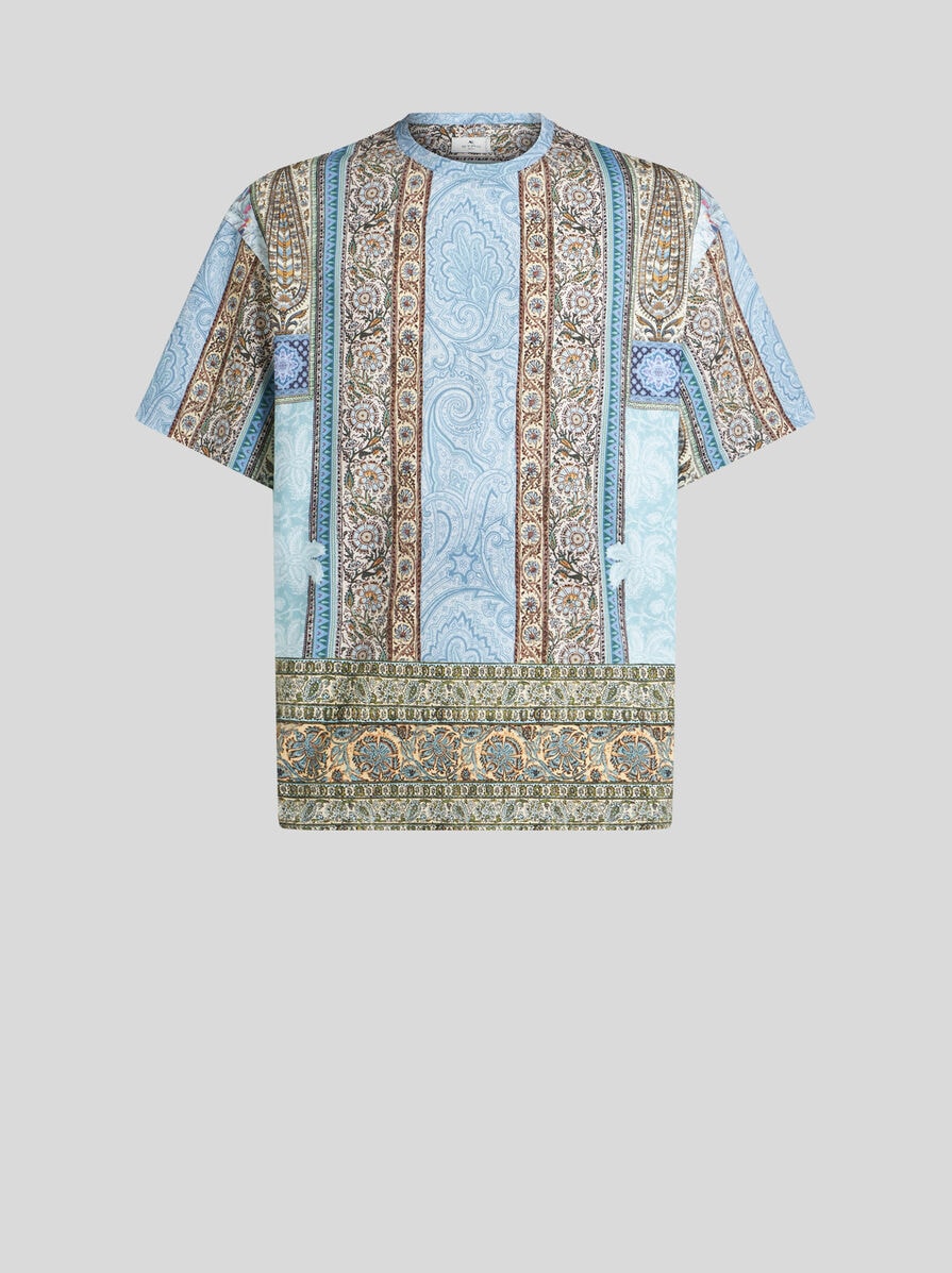 Tシャツ・カットソー ETRO SS25 Printed cotton shirt (MRIB000199SP5A7 X0880) PRINTED COTTON T-SHIRT | T-shirts and Polo Shirts | ETRO