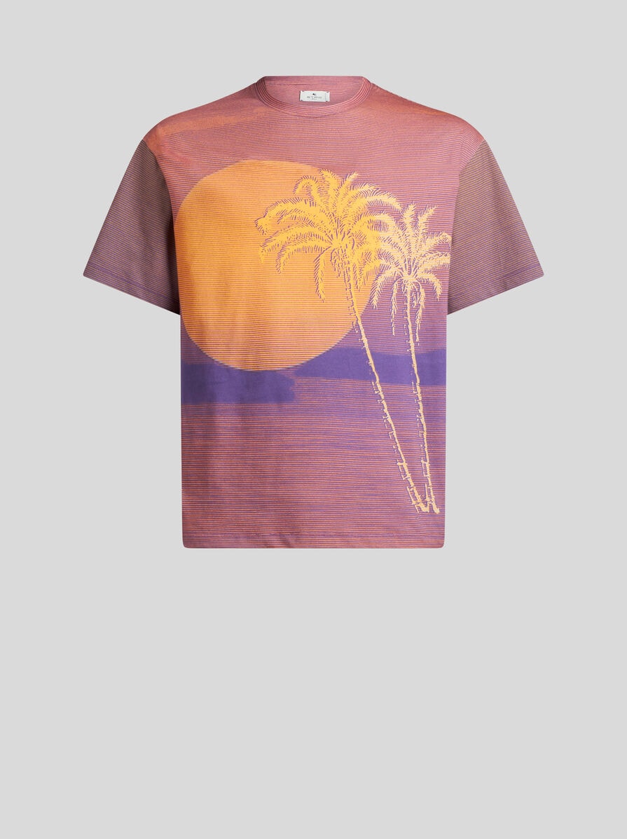 T-SHIRT WITH PALM-TREE PRINT | T-shirt and Sweatshirts | ETRO