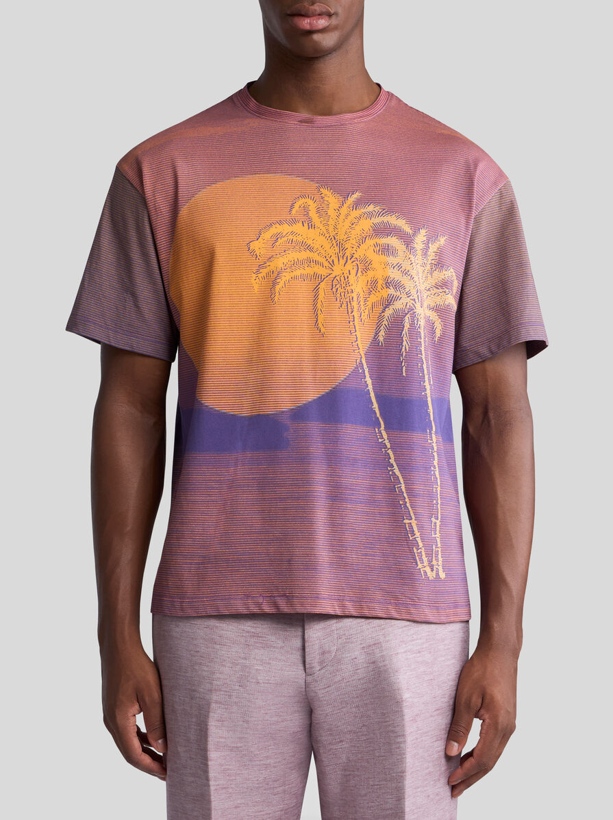 T-SHIRT WITH PALM-TREE PRINT | T-shirt and Sweatshirts | ETRO