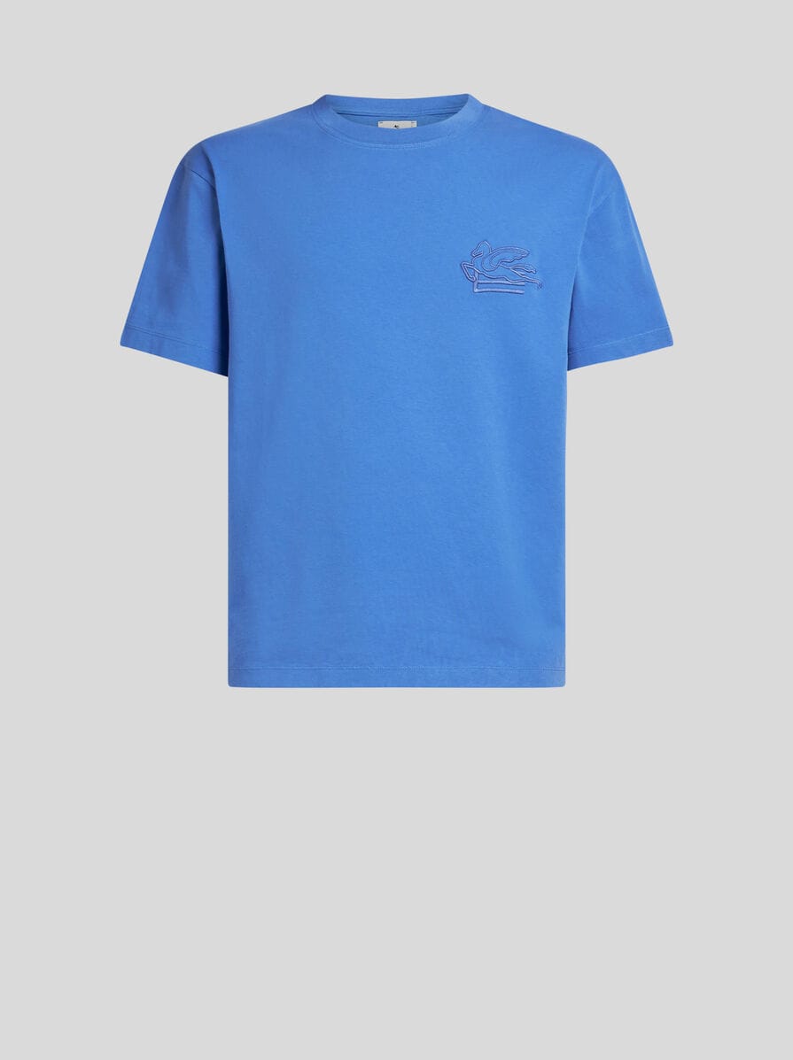 ETRO▼トーン・オン・トーン ペガソ エンブロイダリー Tシャツ ペガソ エンブロイダリー Tシャツ | エトロ