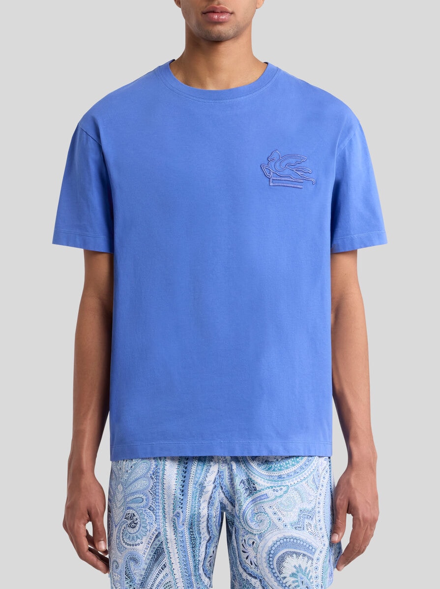 T-SHIRT WITH PEGASO EMBROIDERY