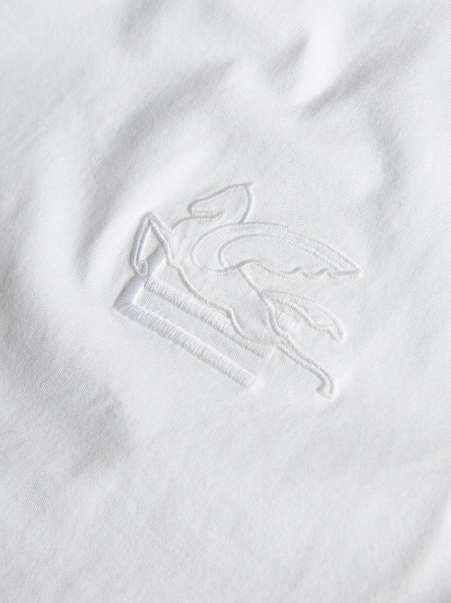 【関税&送料込】Etro T-Shirt With Pegasus Embroidery T-SHIRT WITH PEGASO EMBROIDERY | T-shirt and Sweatshirts | ETRO
