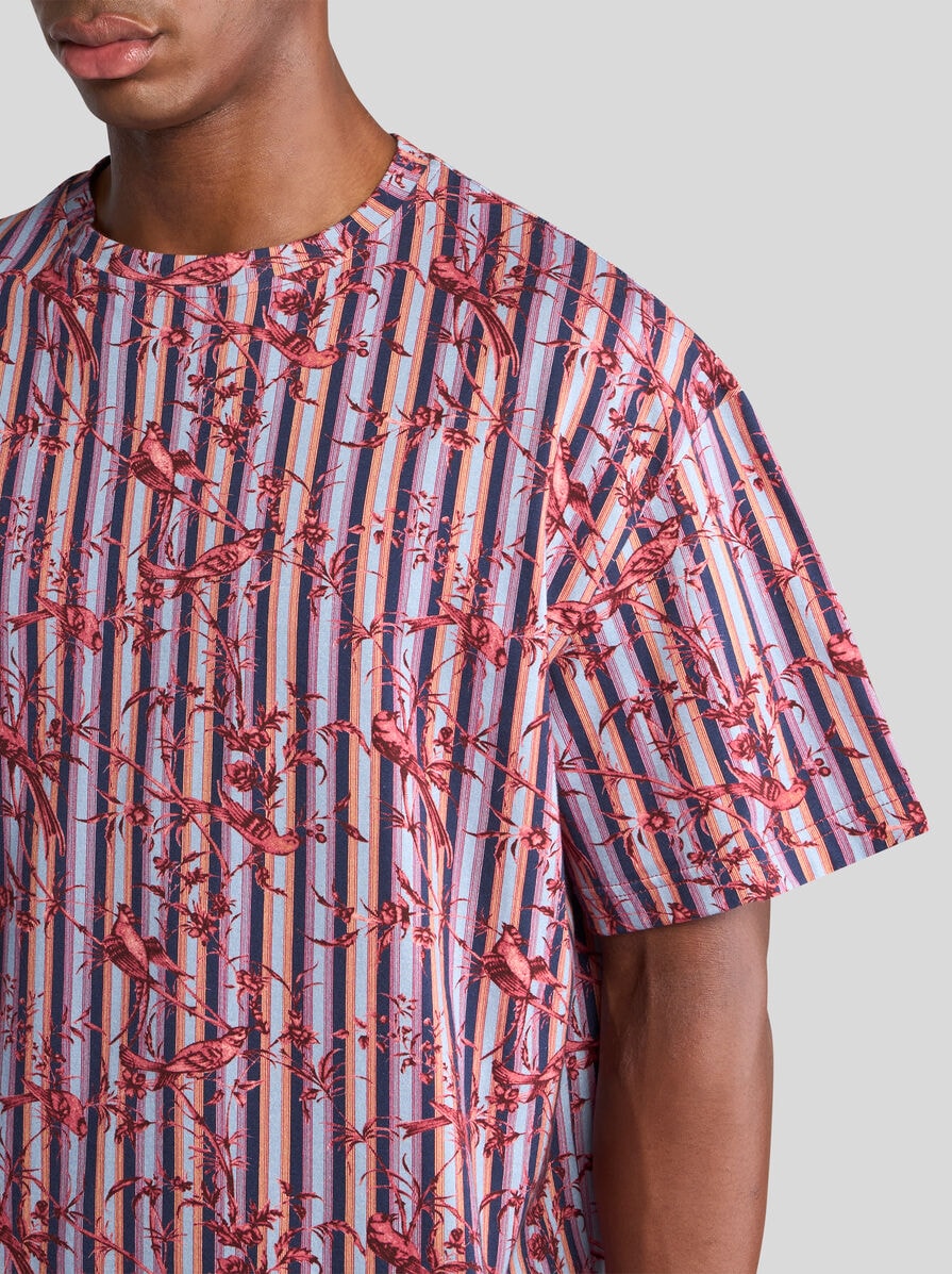【★日本未入荷★】ETRO ☆ コットン バードパターン Tシャツ バードパターン コットン Tシャツ | エトロ