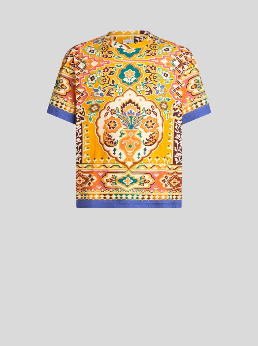 Tシャツ・カットソー ETRO SS25 Linen shirt (MRIB000299TR336 S9890) MRIB000299TU3D6_M0299-