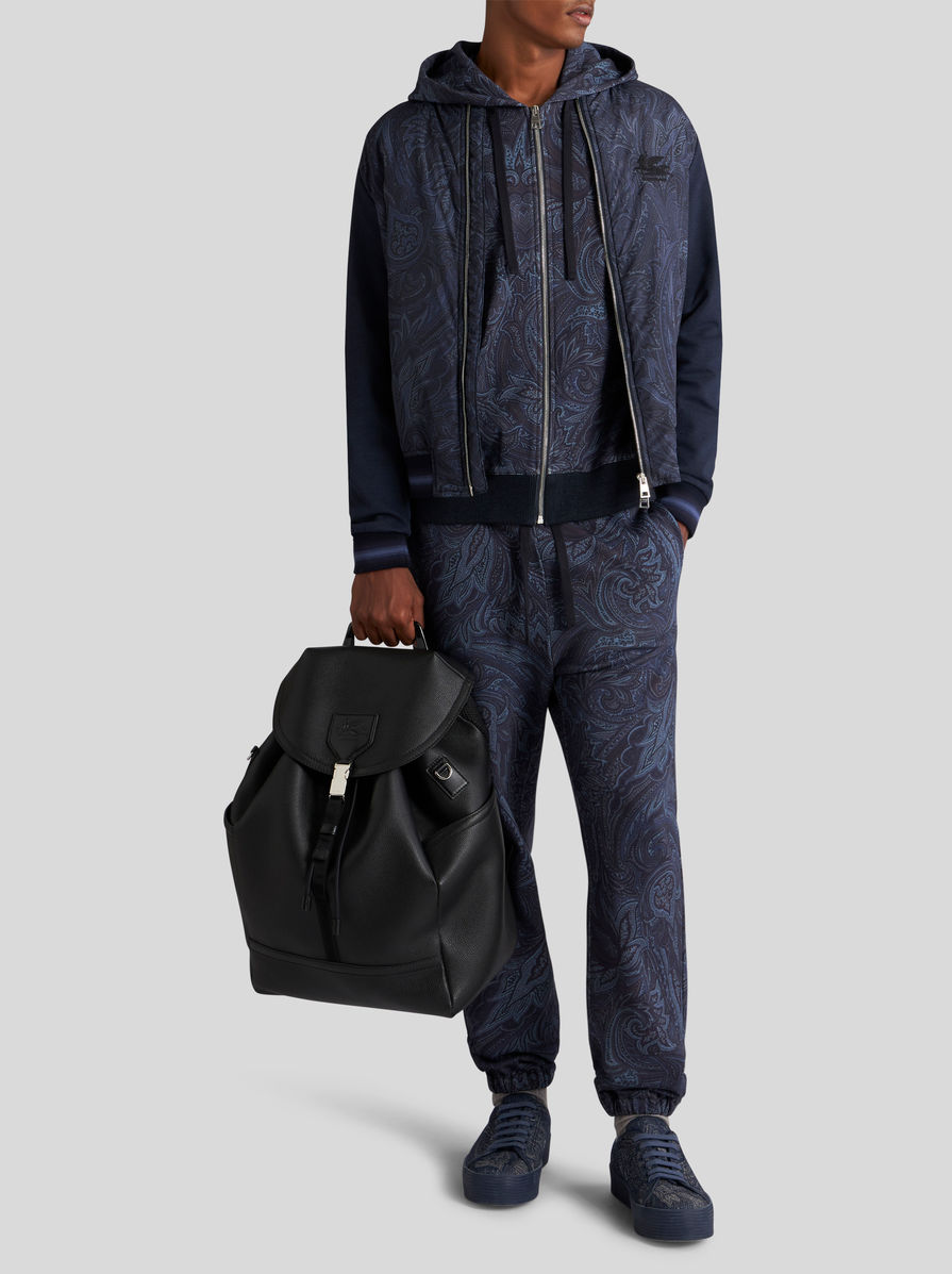 パーカー・フーディ Etro Jersey Hooded Sweatshirt Etro Casual Blue Jersey Sweatshirt With Hood Hoodie | THE LIST