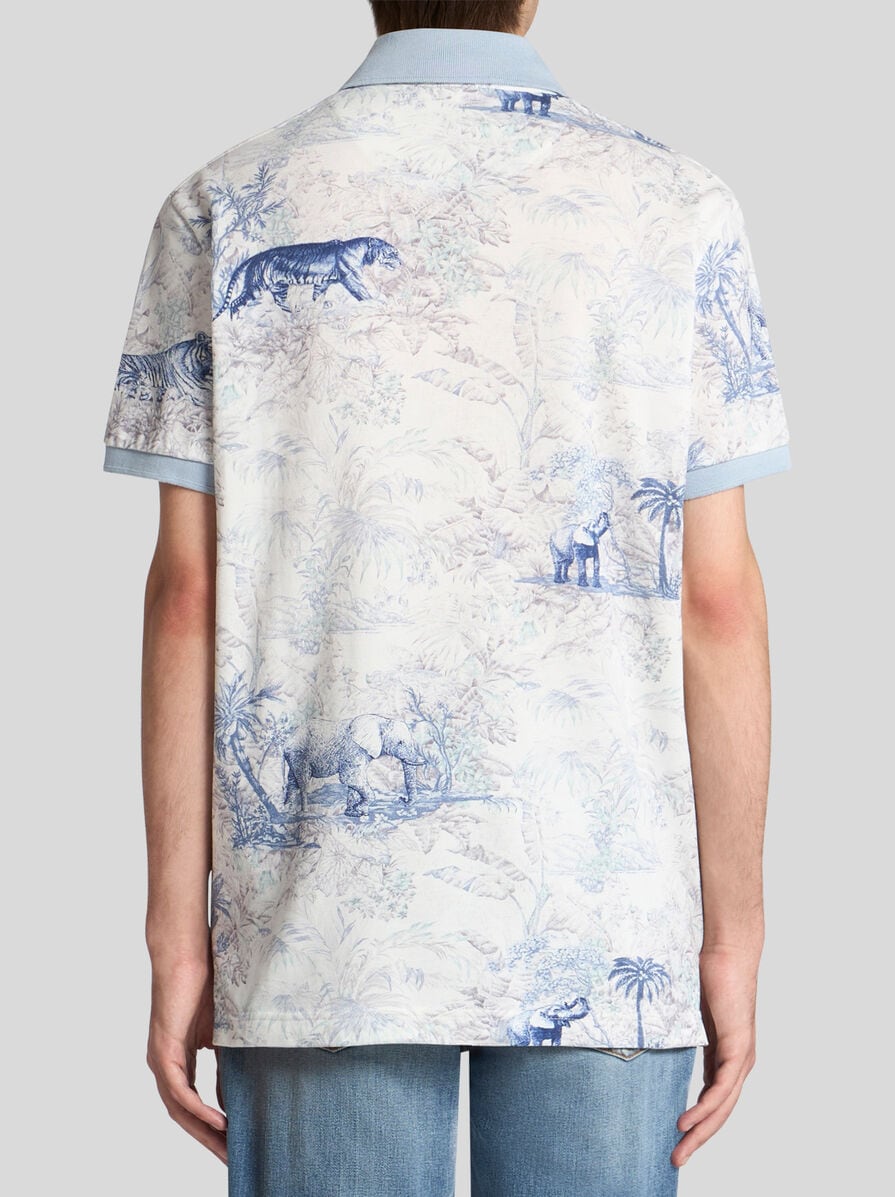 Tシャツ・カットソー ETRO FW25 POLO SHIRT WITH PRINT (MRMD0004 AK472X0810) ETRO floral-print Polo Shirt | White | FARFETCH