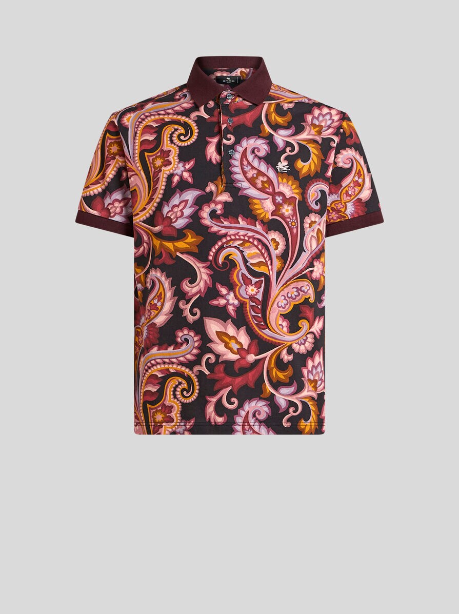 FLORAL PAISLEY POLO SHIRT T-SHIRTS AND POLO SHIRTS ETRO