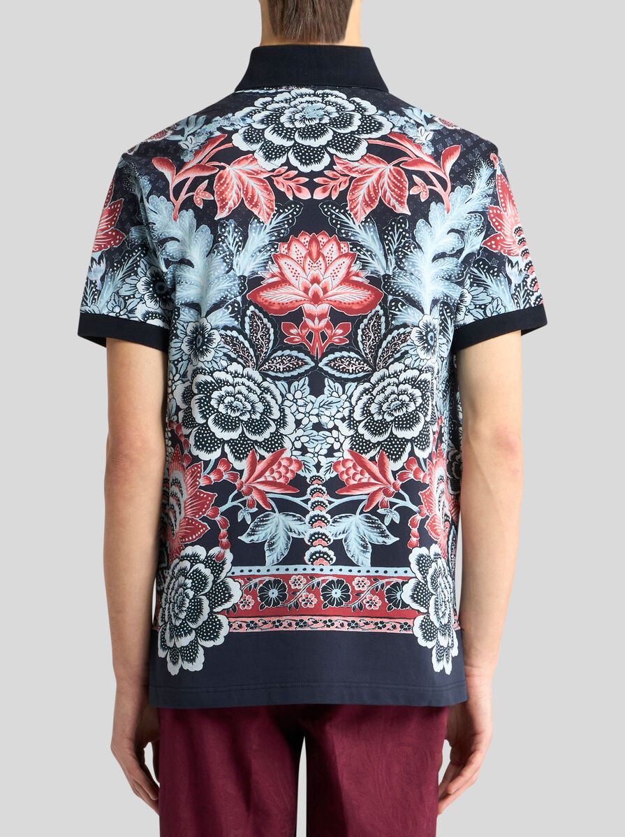 COTTON POLO SHIRT WITH PRINT | Polo Shirts | ETRO