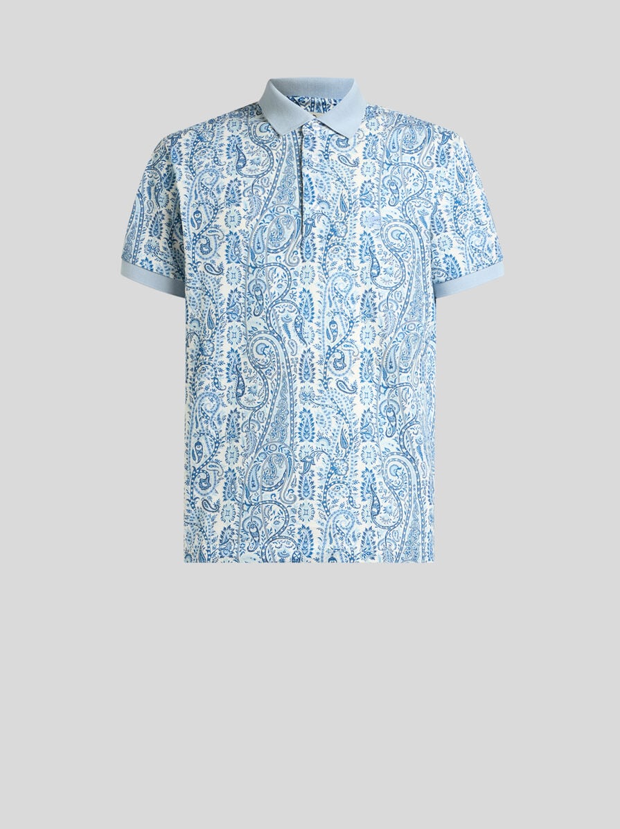 ペイズリーモチーフ コットン ポロシャツ | エトロ