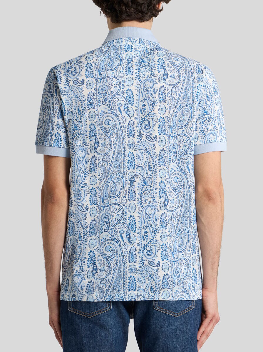 ペイズリーモチーフ コットン ポロシャツ | エトロ