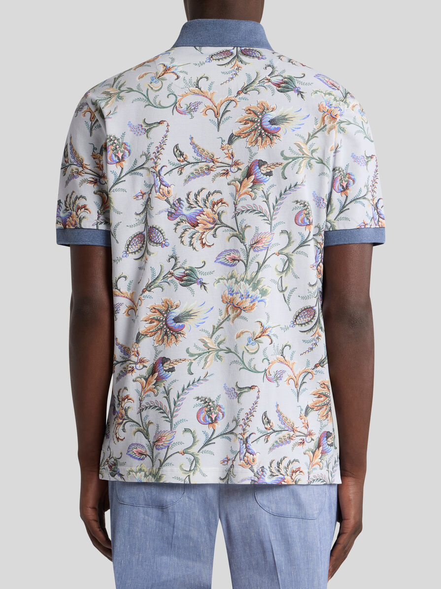 happyブギ　ETRO ポロシャツ フローラルモチーフ コットン ポロシャツ | エトロ