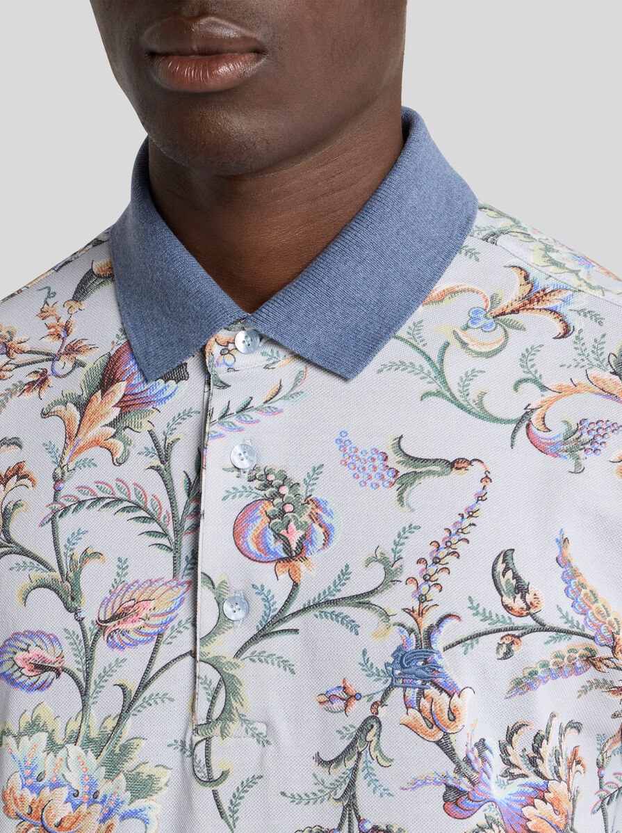 フローラルモチーフ コットン ポロシャツ | エトロ