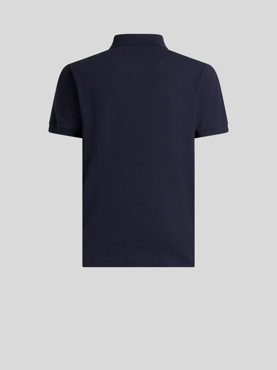 Tシャツ・カットソー ETRO SS25 'Pegaso' polo shirt (MRMD0006AJ264 B0143) POLO SHIRT WITH EMBROIDERED PEGASO | Polo Shirts | ETRO