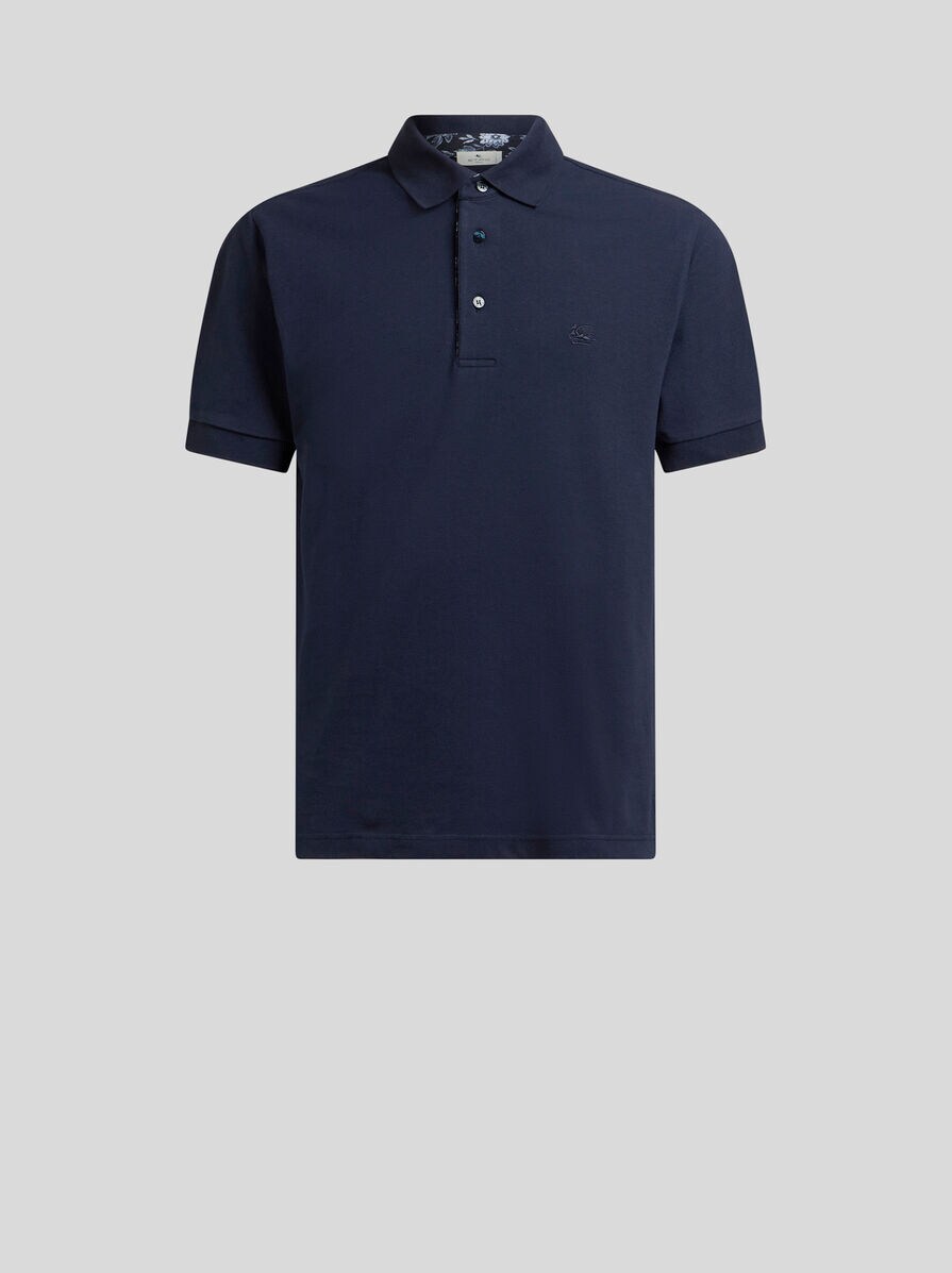 COTTON POLO SHIRT WITH PEGASO