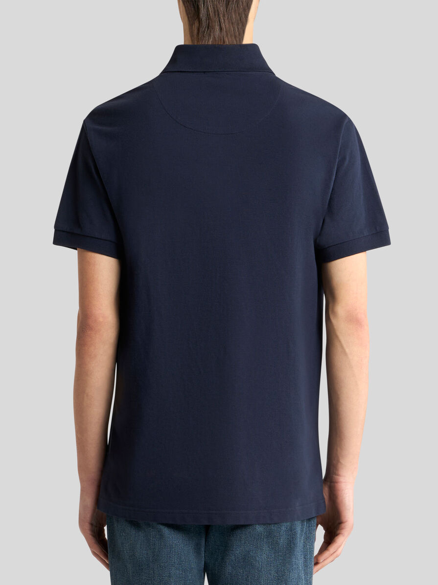 COTTON POLO SHIRT WITH PEGASO | Polo Shirts | ETRO