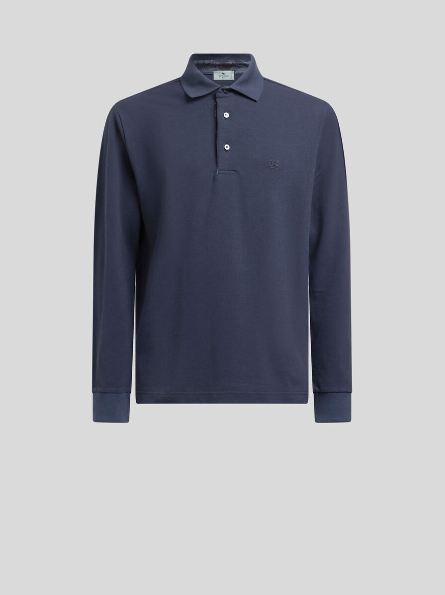 Tシャツ・カットソー ETRO SS25 'Pegaso' polo shirt (MRMD0006AJ264 B0143) POLO SHIRT WITH EMBROIDERED PEGASO | Polo Shirts | ETRO